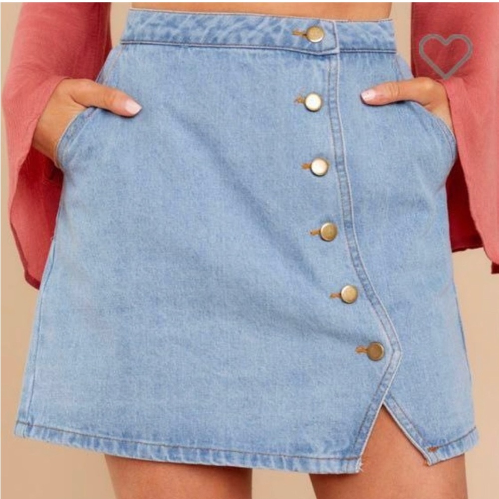 Honey Belle Denim Midi Skirt size Small